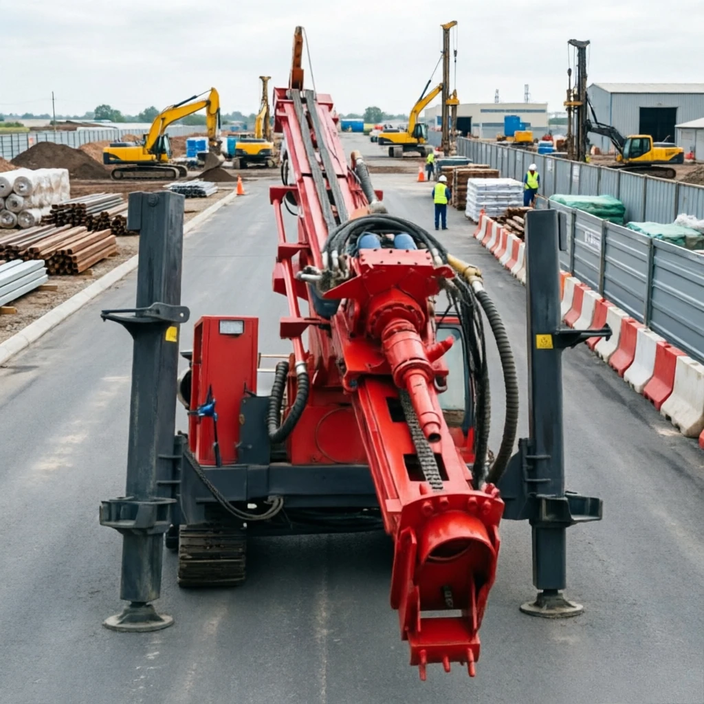 Durable Reverse Circulation Drill Rig with Strong Power Rotation Structure for Foundation Pile Drilling