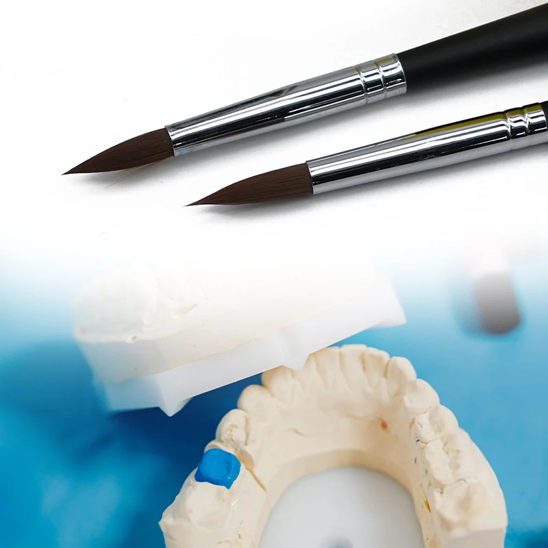 1 Pcs Dental Porcelain Brush Pen Dental Lab Tools Equipment Technician Stacking Glazing Brush Pen Dentist Tools 10 Models