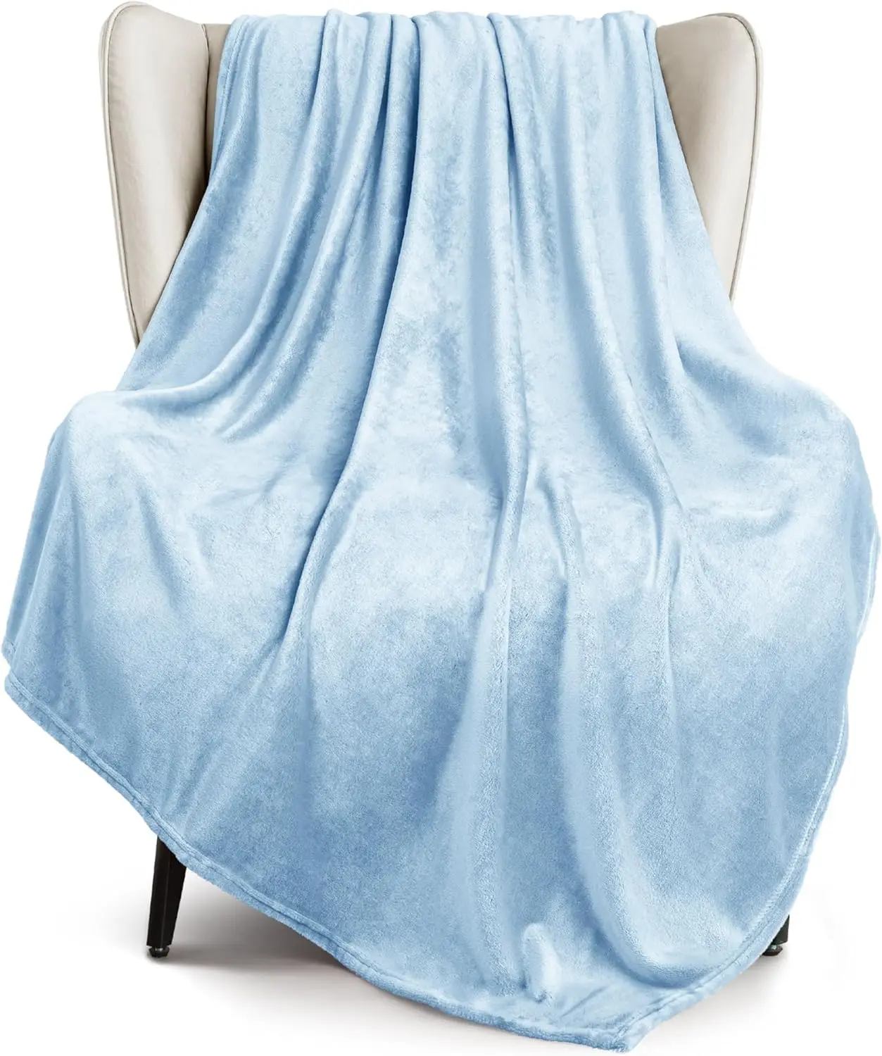 

Очень большое флисовое одеяло для дивана, дивана, супермягкие и теплые одеяла 300 Г/м2, ледяной синий плед для всесезонного использования, уютные,