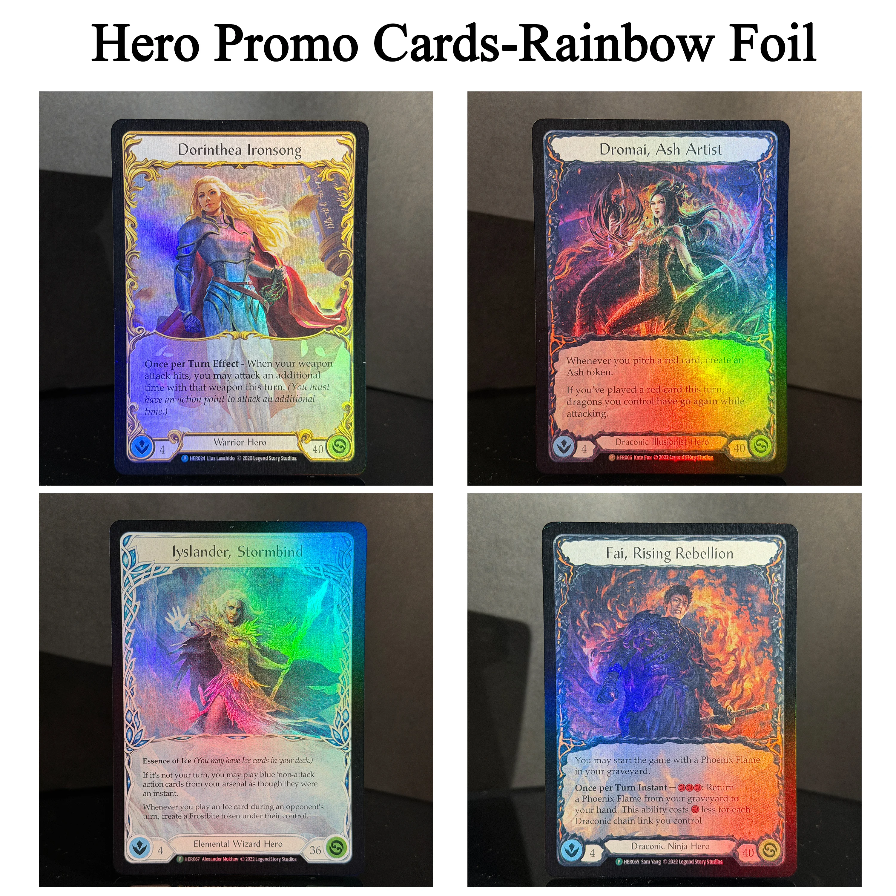 Flesh and Blood FAB Hero Promo HER Rainbow Foil 024 065 066 067