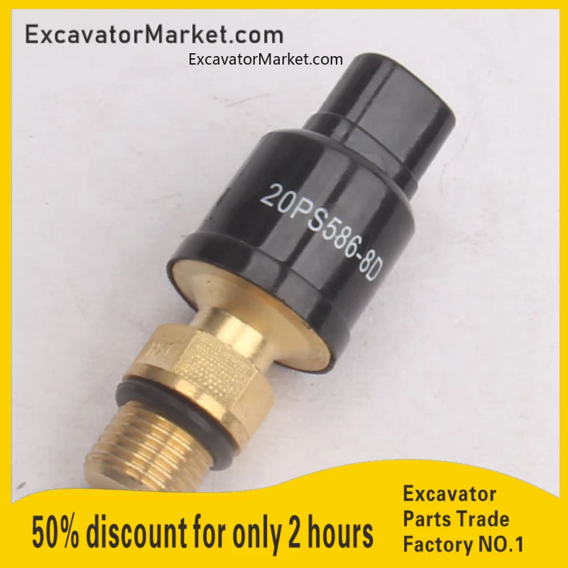 

2549-9112 20PS586-8D Pressure Switch Sensor DH220-5 DH225-7 DH220-7 Excavator Repair and Replacement Parts Excavator Accessories