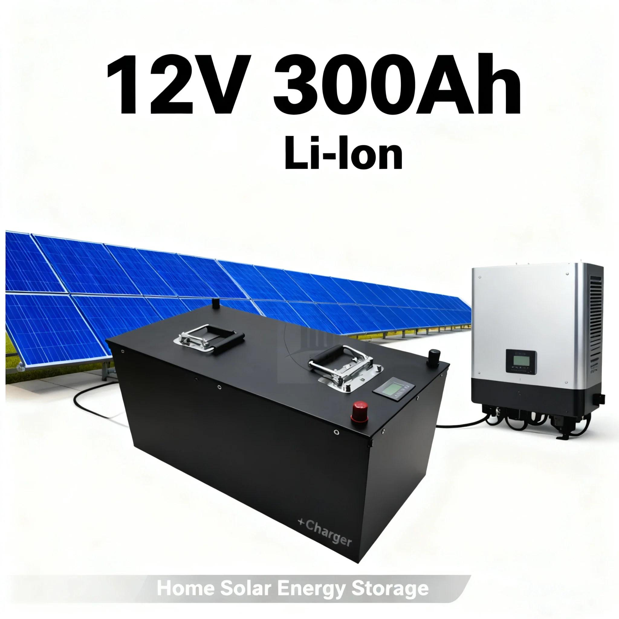 12V 300Ah Lithium-Ion Battery with BMS – Real-Power Solution for Solar PV Systems, Electric Vehicle (EV) Auxiliary Power, Golf