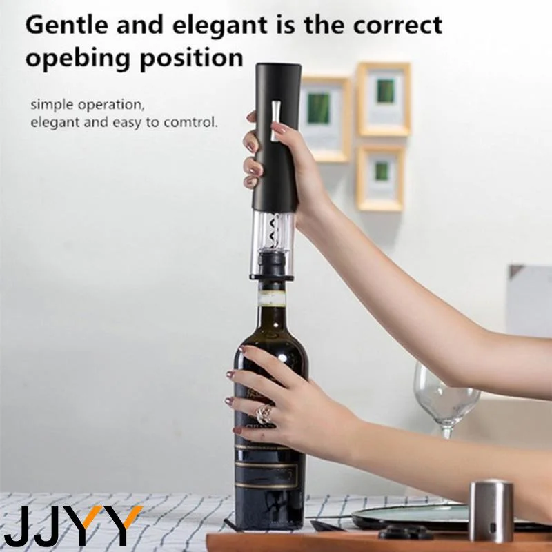 JJYY Electric Wine Openers Bottle Opener Automatic Beer Bottle Openers Corkscrew Wine Beer Soda Cap Opener Kitchen Accessories