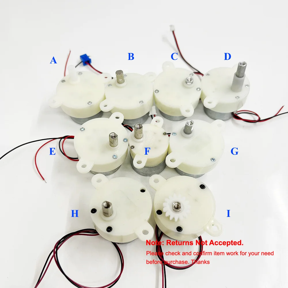 1PC Micro 300 Turbo Worm Gearbox Gear Motor DC 3V 6V Slow Speed Gear Reducer Reduction Motor for Toy Model/ Stage Lights