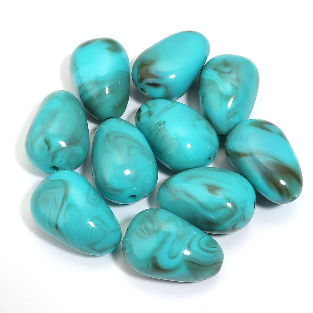 10pcs Irregular Acrylic Beads for DIY Jewelry Making
