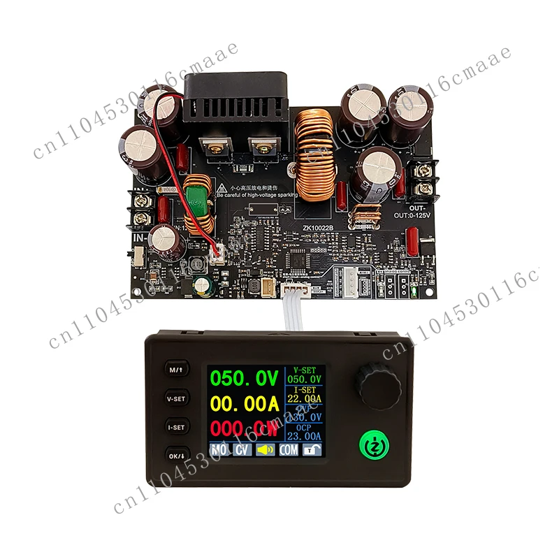 10022C Color Screen Numerical Control Step-down DC Adjustable Regulated Power Supply Constant Voltage Current Module 0-125v/22A