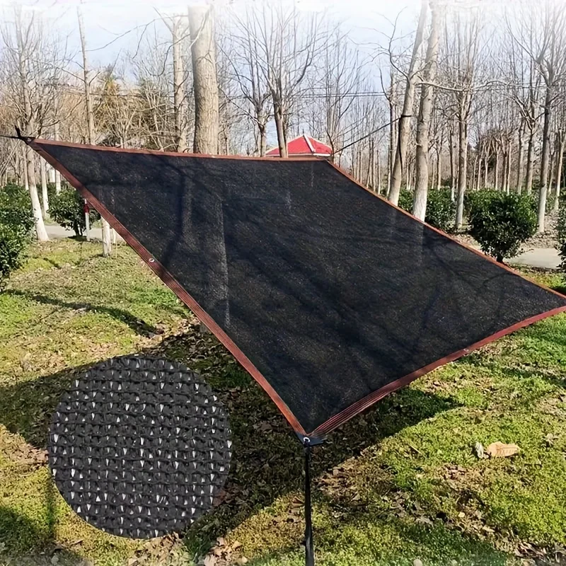 Einfach zu Installierendes Schwarzes Sonnenschutznetz für Balkone, Innenhöfe und Schwimmbäder, Anti-UV-Markisen und Gewächshaus-Sonnenschutznetze – Detail 3