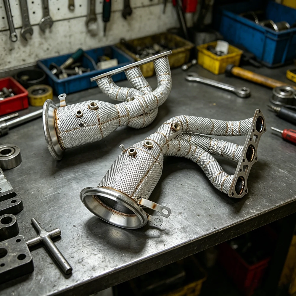 High quality Exhaust manifold for Porsche 992 GT3 4.0 2021-2026 Exhaust collector with insulation protection