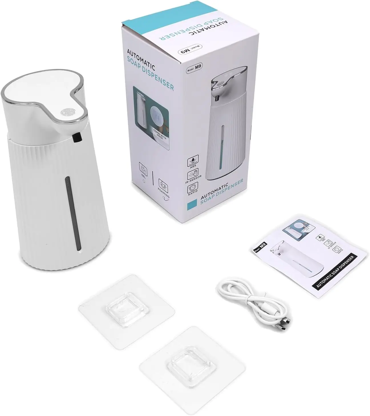 STLF Rechargeable Wall Mounted Touchless Automatic Sensor Foam Liquid Soap Dispenser Kitchen Restaurant Soap Dispenser