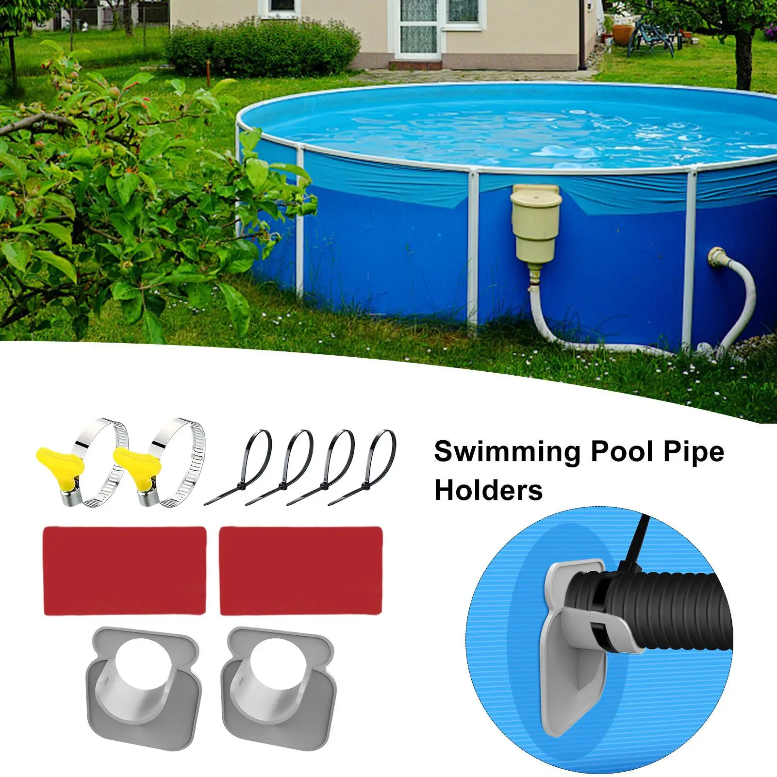 

Pool Hose Clamps Pool Hose Support Spa Replacement Parts For Business Users Friends Women Men Home Users Backyard