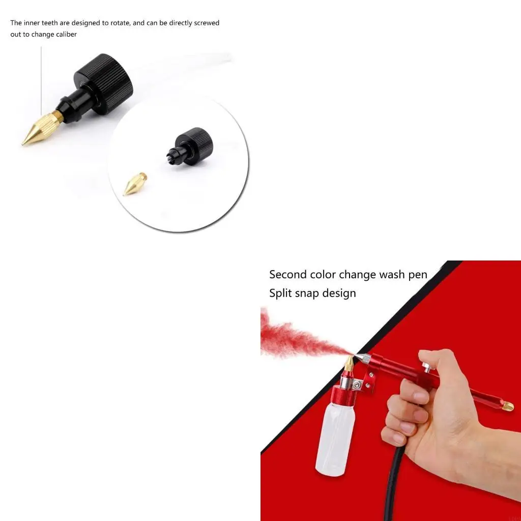 

Портативный комплект аэрографа Ручная воздушная щетка для рисования моделей ногтей Краскопульты