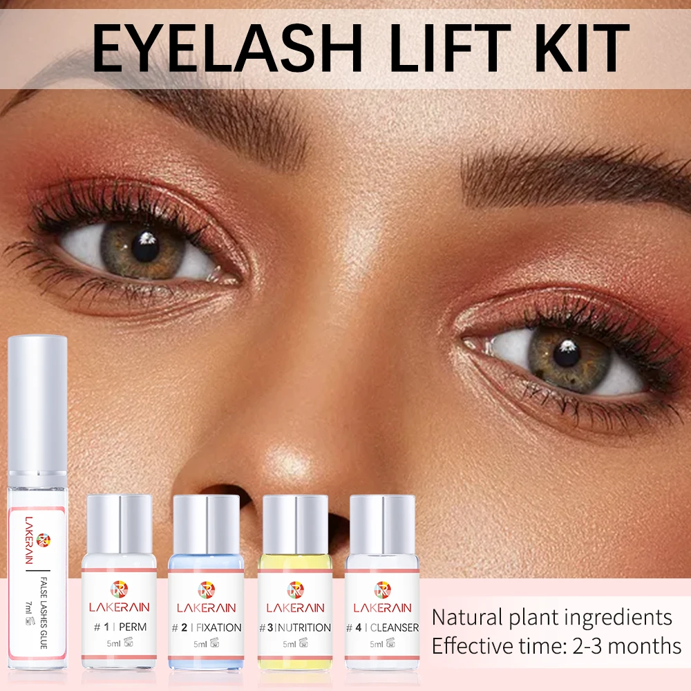 Lakerain Lash Lift Kit Lifting Eyelashes Semi Permanent Curling Perming Wave Eyelash Perm Eyelash Enhancer Makeup Tools