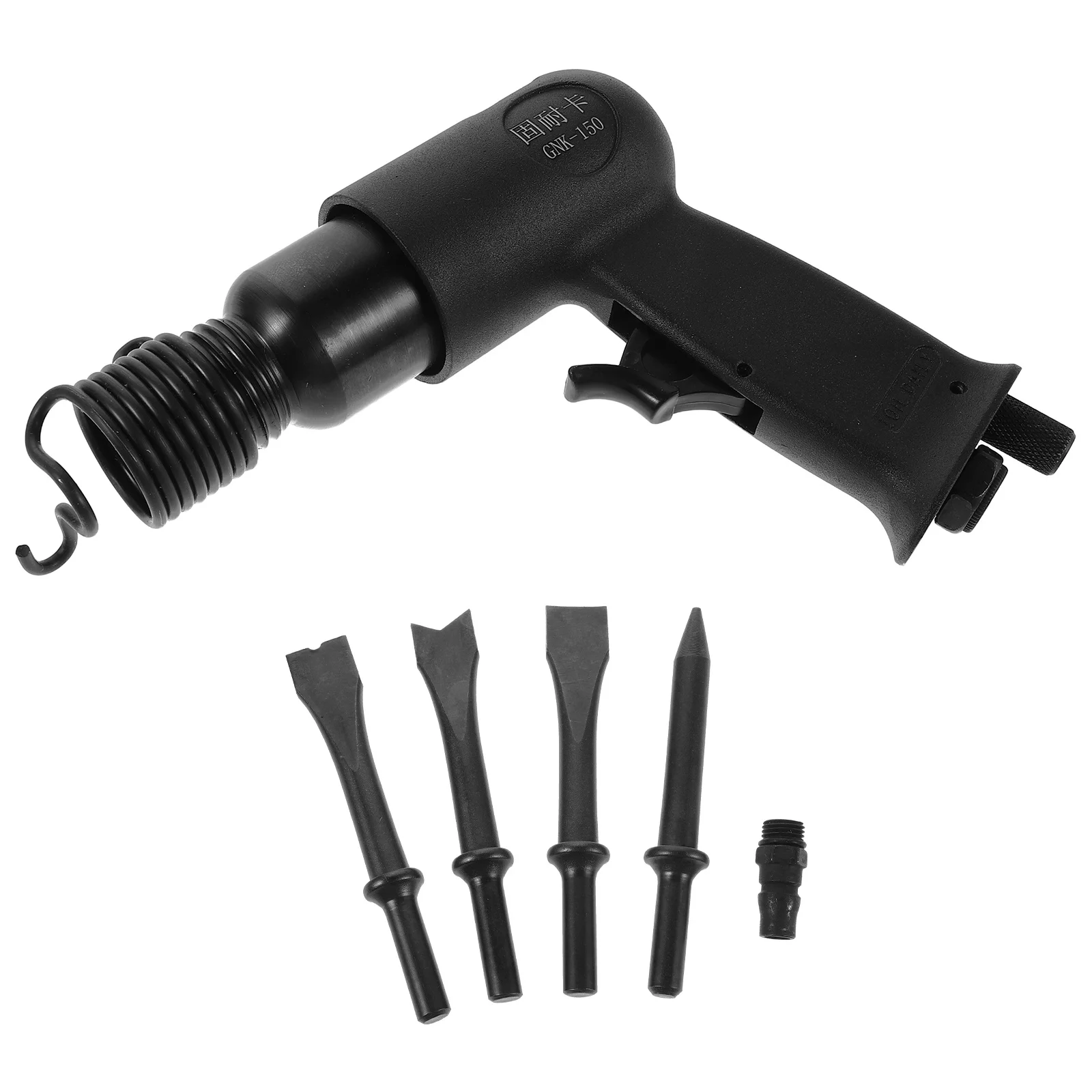 1Set Pneumatic Air Hammer Kit 150mm Heavy-Duty Multifunctional Chisel Tool for Brake Pads Rust Removal Metalwork
