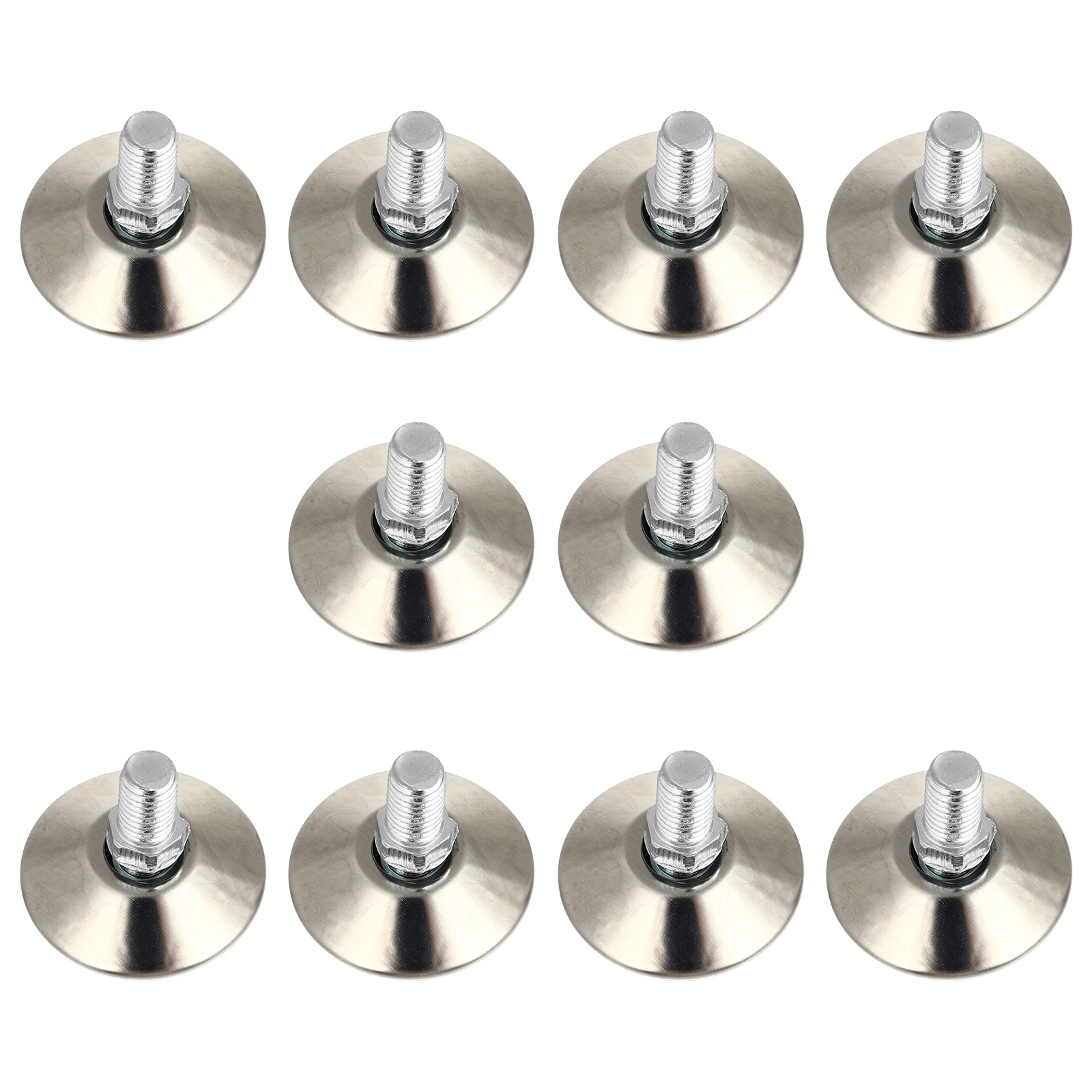 

10 Pcs Furniture Legs Straightener High Quality Stainless Steel PP Material Adjustable Swivel Leveling Feet Circular Design Long