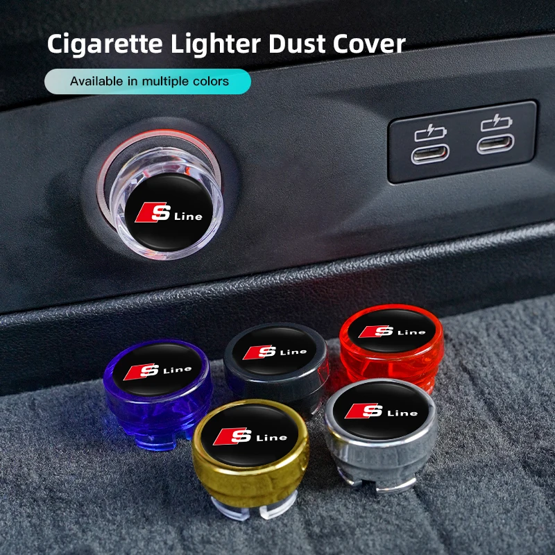 Car Cigarette Lighter Cover Car Accessories For Audi Sline A3 A4 A5 A6 A7 A1 A2 A8 Q1 Q2 Q3 Q4 Q5 Q6 Q7 Q8 TT RS3 S5 B8 Quattro - view 2