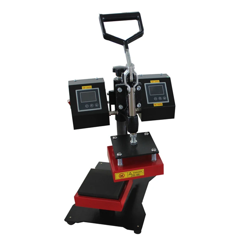 12*12CM Rosin Heat Press Machine DIY Shirts Dual Heating Elements Rosin Press Swing Away Sublimation Double Heat Plate Machine