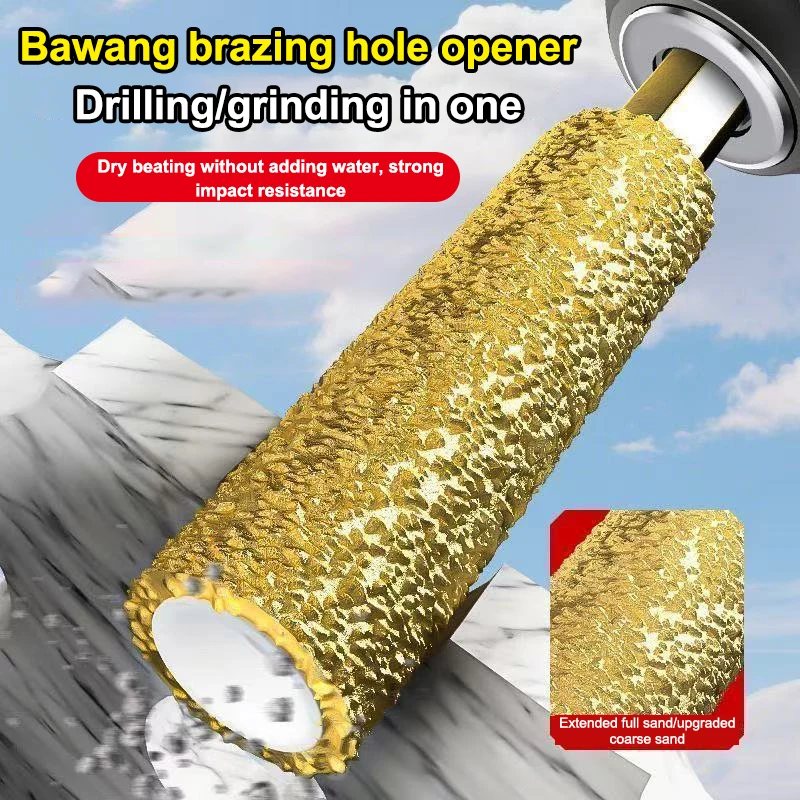 1/2/3/4Pcs Diamond Core Bits Dry Drilling Thread Hexagonal Shank Core  For Ceramic Tile Granite Marble Grinding Heads.