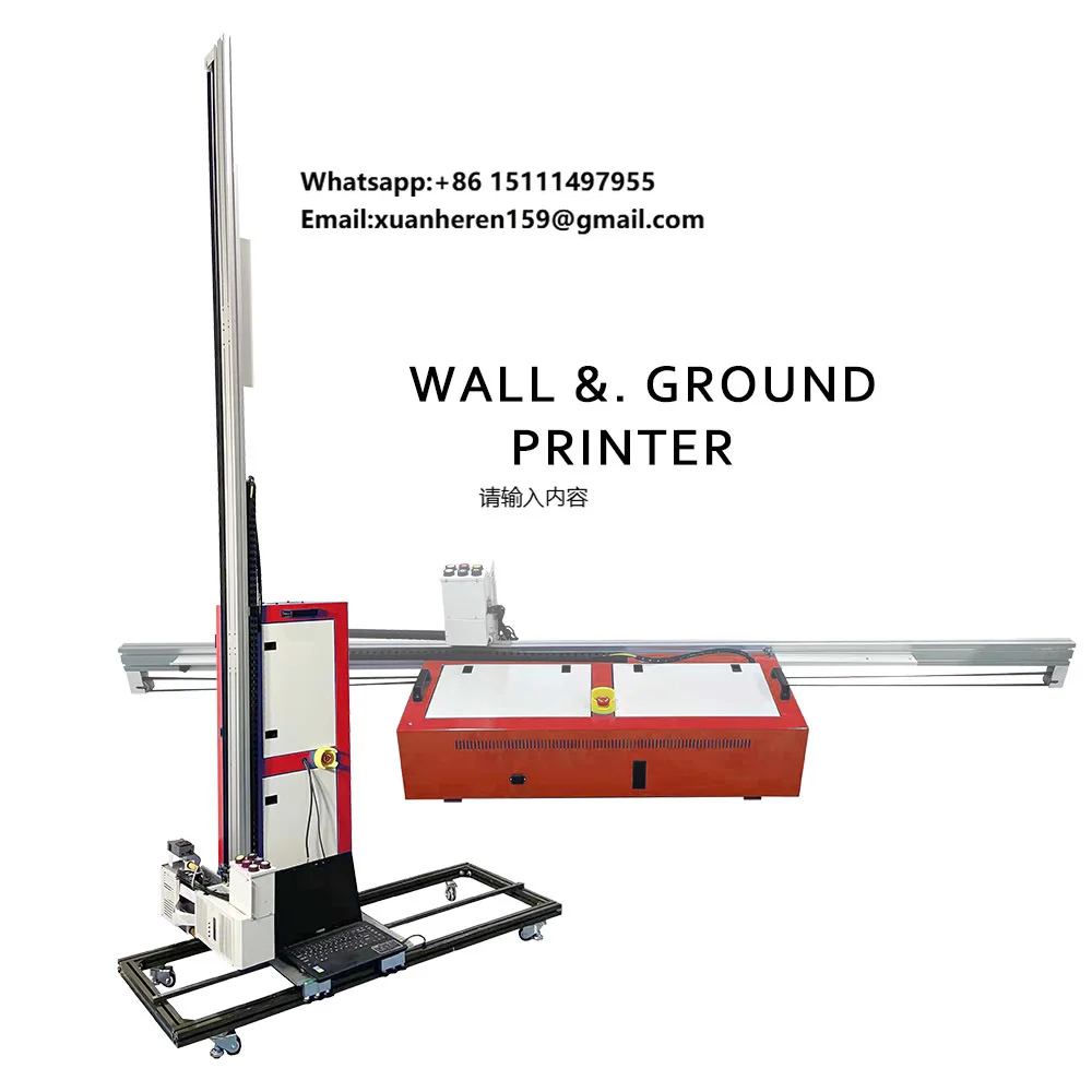 Maxwave Laser 5D Multifunction Wall and Ground Inkjet Printer 2 in 1 Decoration Painting 3D Wall Floor Art Printing Machine