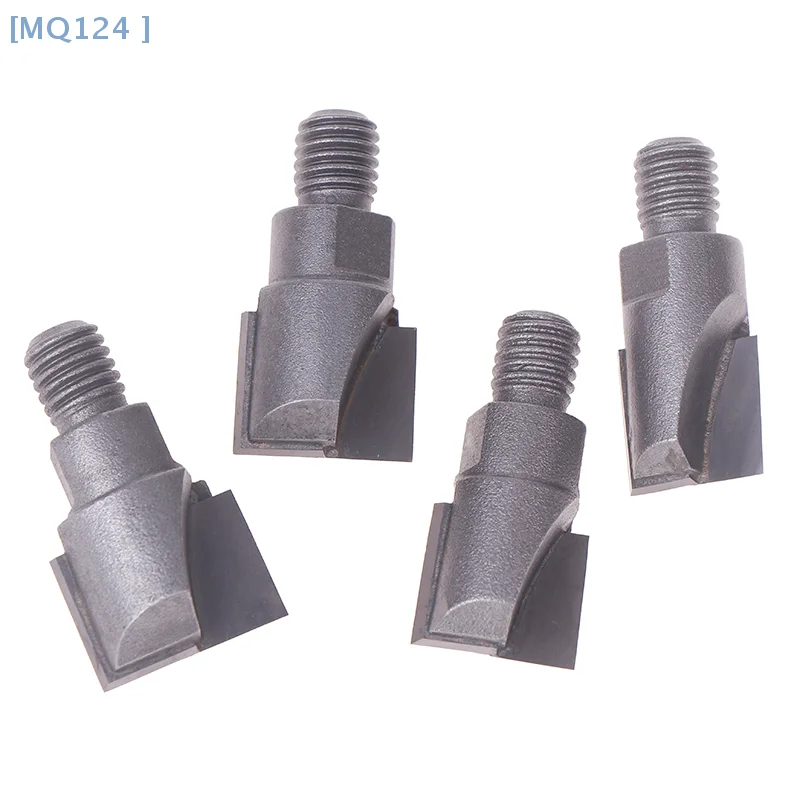 【MQ124 】10mm Shank Wooden Door Lock Slotting Cutter 16.5-22mm Tungsten Steel Woodworking Milling Cutter Tools Screw Thread
