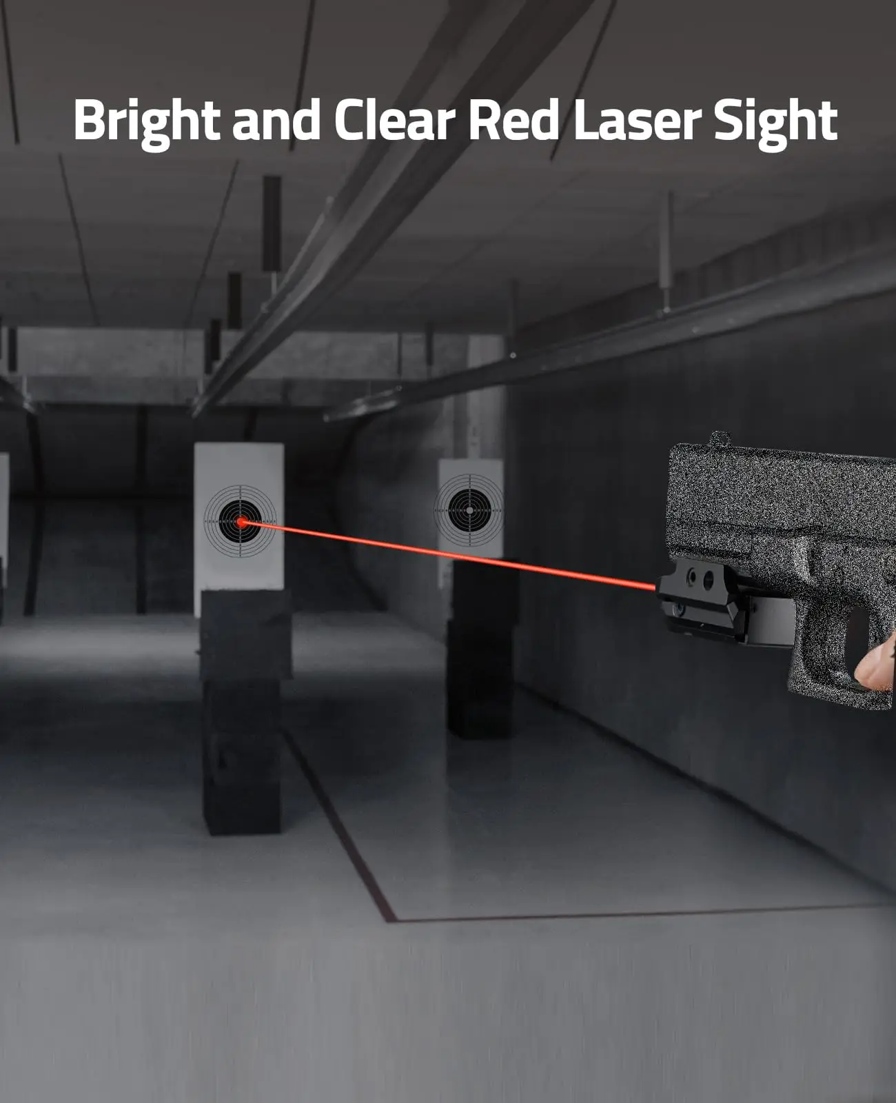 

Picatinny Red Laser Sight Magnetic Charging Rechargeable Pistol Laser 21MM Picatinny Rail Mount Ambidextrous Switches