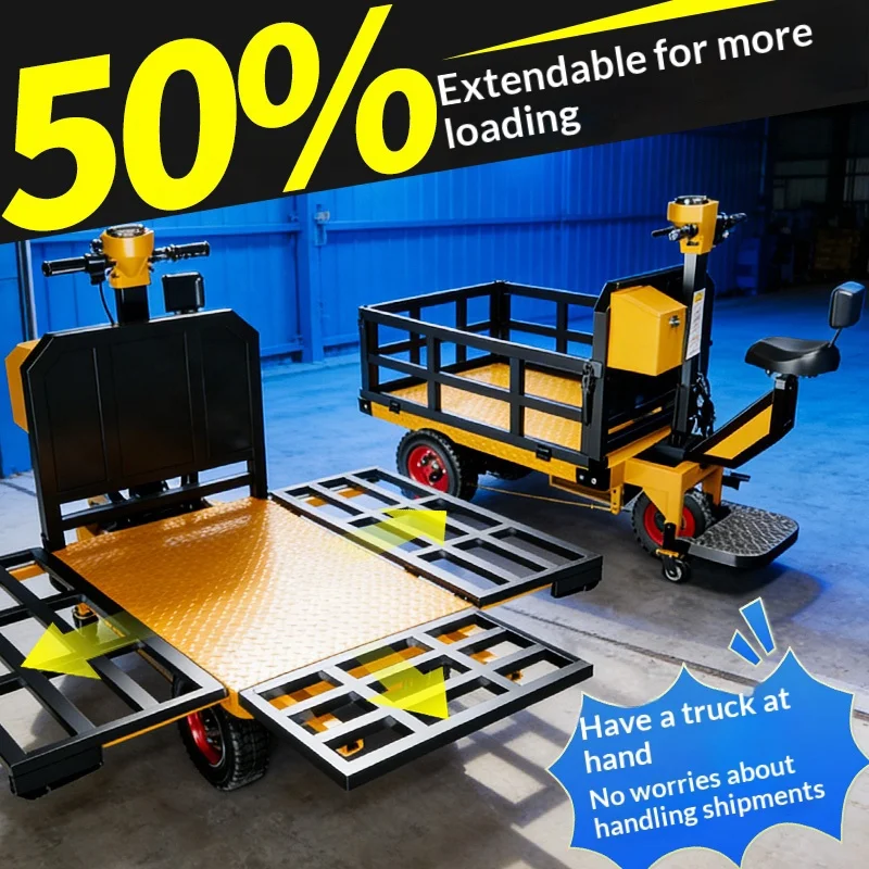 Loader with Extended Platform for Heavy Material Handling on Construction Sites