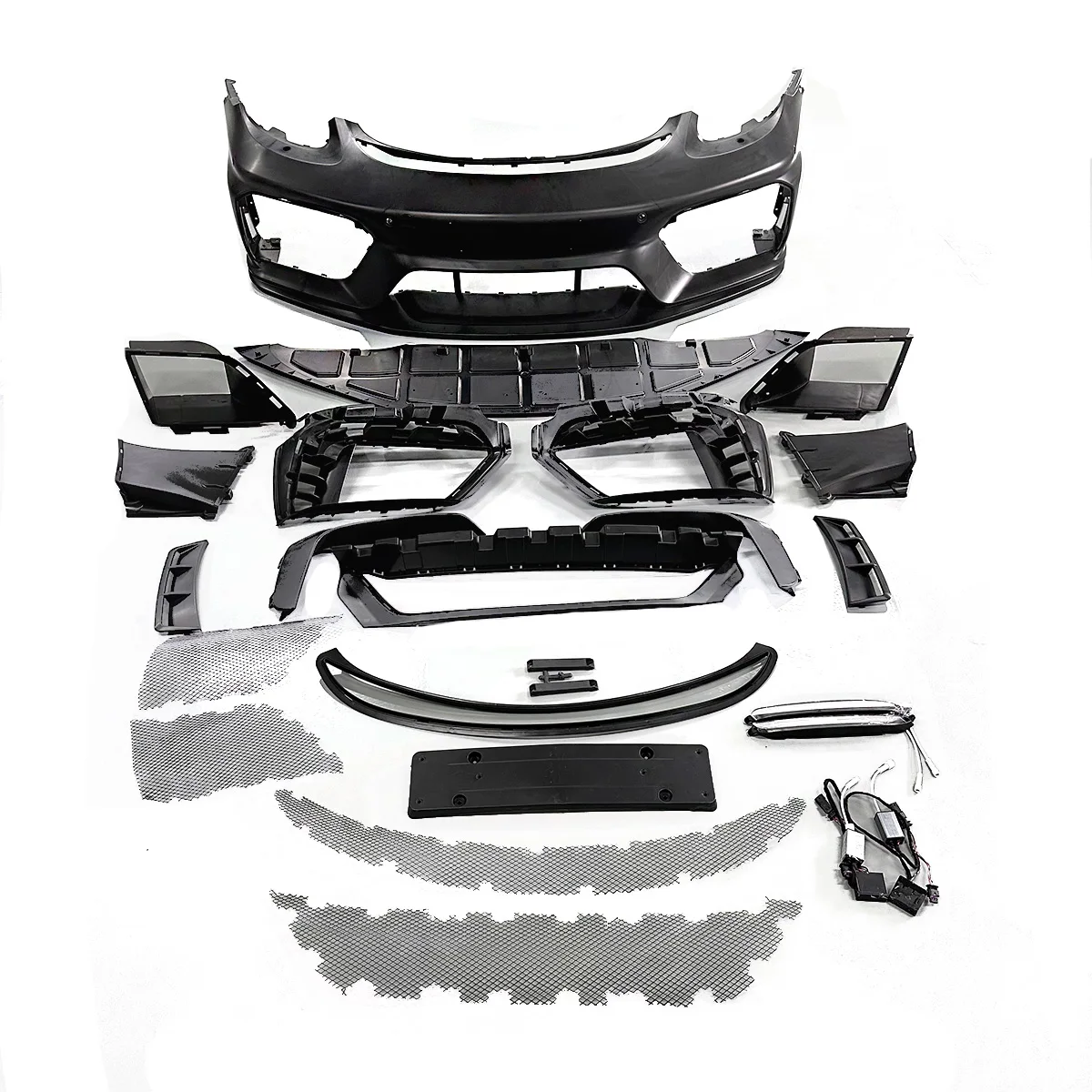 

Auto Body Systems Car Parts Body Kit Front Bumper Assembly with Grill for Porsche Cayman 718/981upgrade to GT4 Style Body Kits