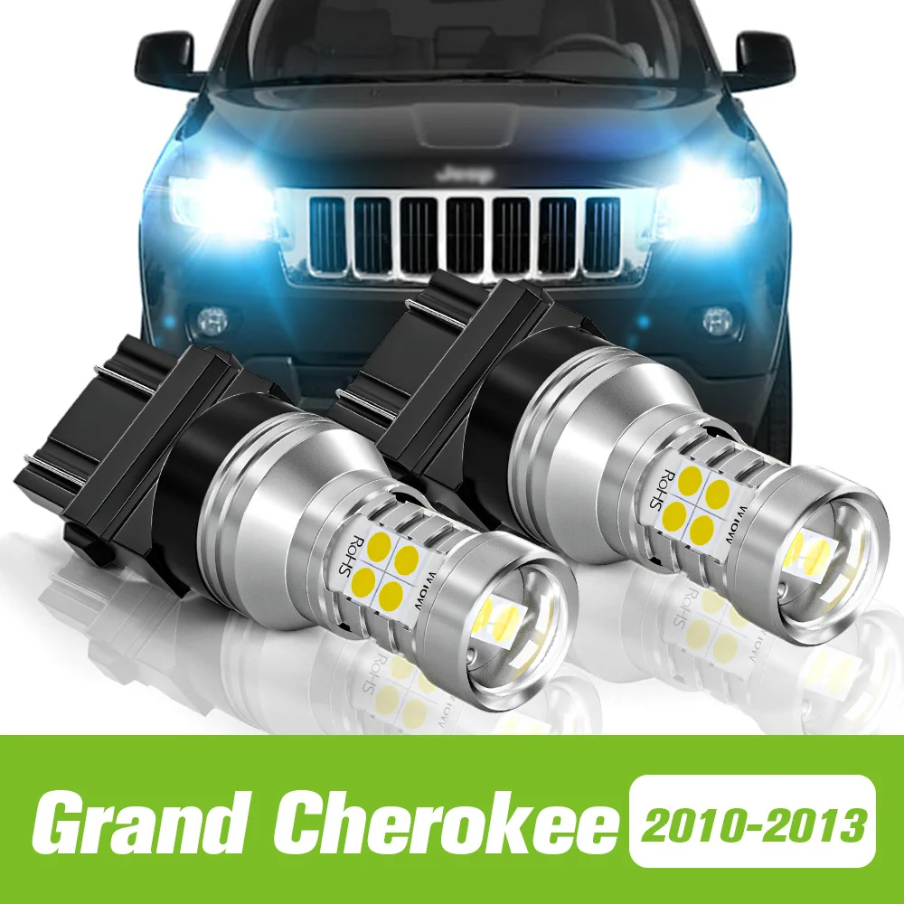 

2pcs For Jeep Grand Cherokee mk4 WK 2010-2013 LED Daytime Running Light DRL 2011 2012 Accessories