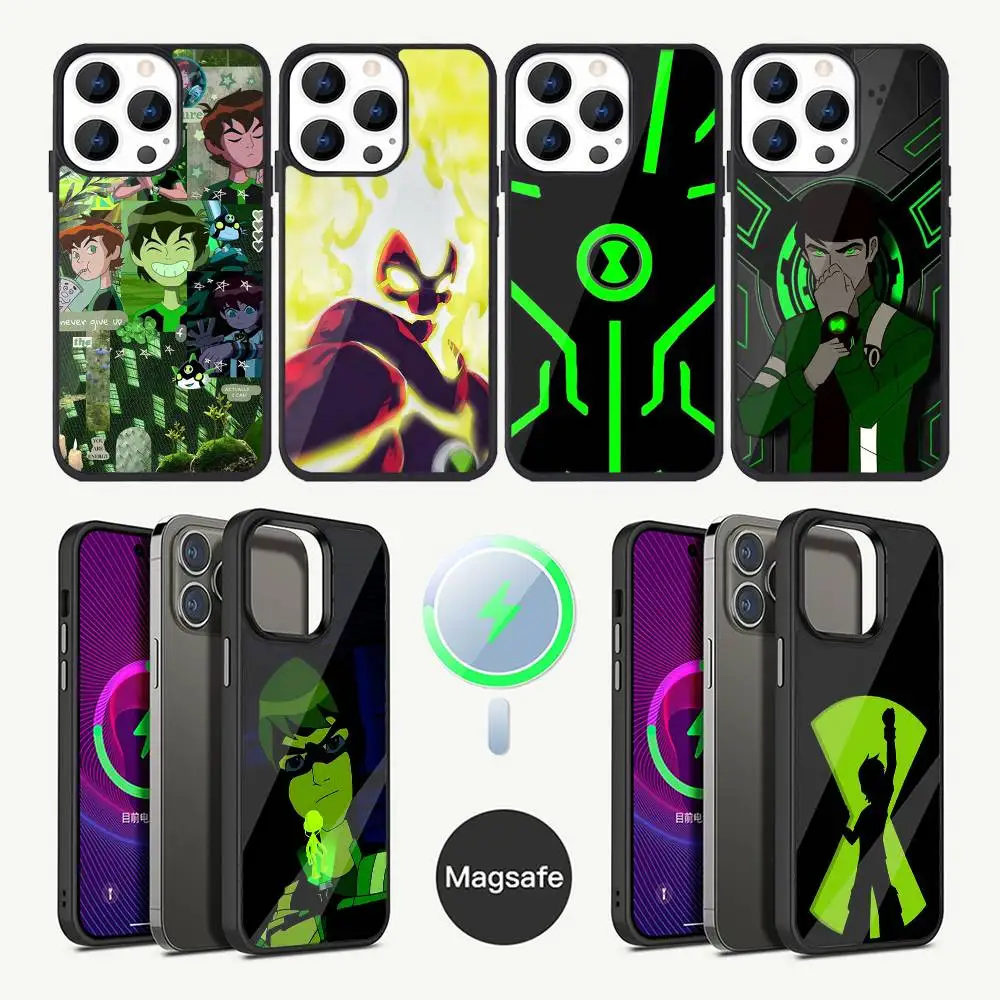

B-BenS Cartoon 10 Phone Case For iPhone 16,15,14,13,12,11,Plus,Pro,Max Mini Magsafe Magnetic Wireless Charging