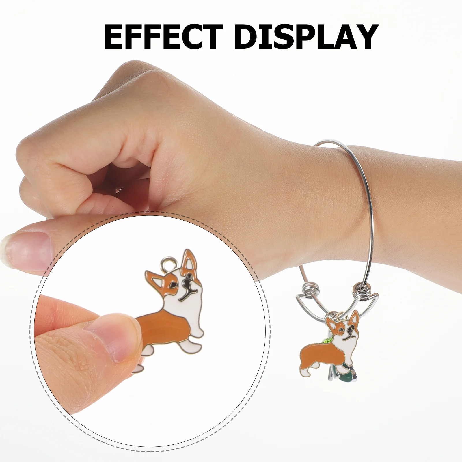 

10Pcs Chic Dog Charms for Jewelry Making Necklace Bracelet Crafting Findings Decorative Pendant Charms for Jewelry Making