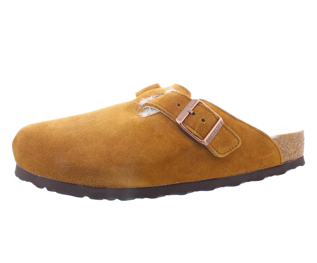 

Birkenstock Boston VL Shearling Suede Leather Unisex Shoes