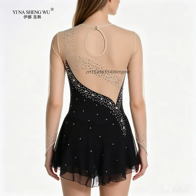 Children's Professional Dance Costume Girls Ballet Dress Latin Skirt Gymnastics Leotard Figure Skating Outfit for Stage Practice