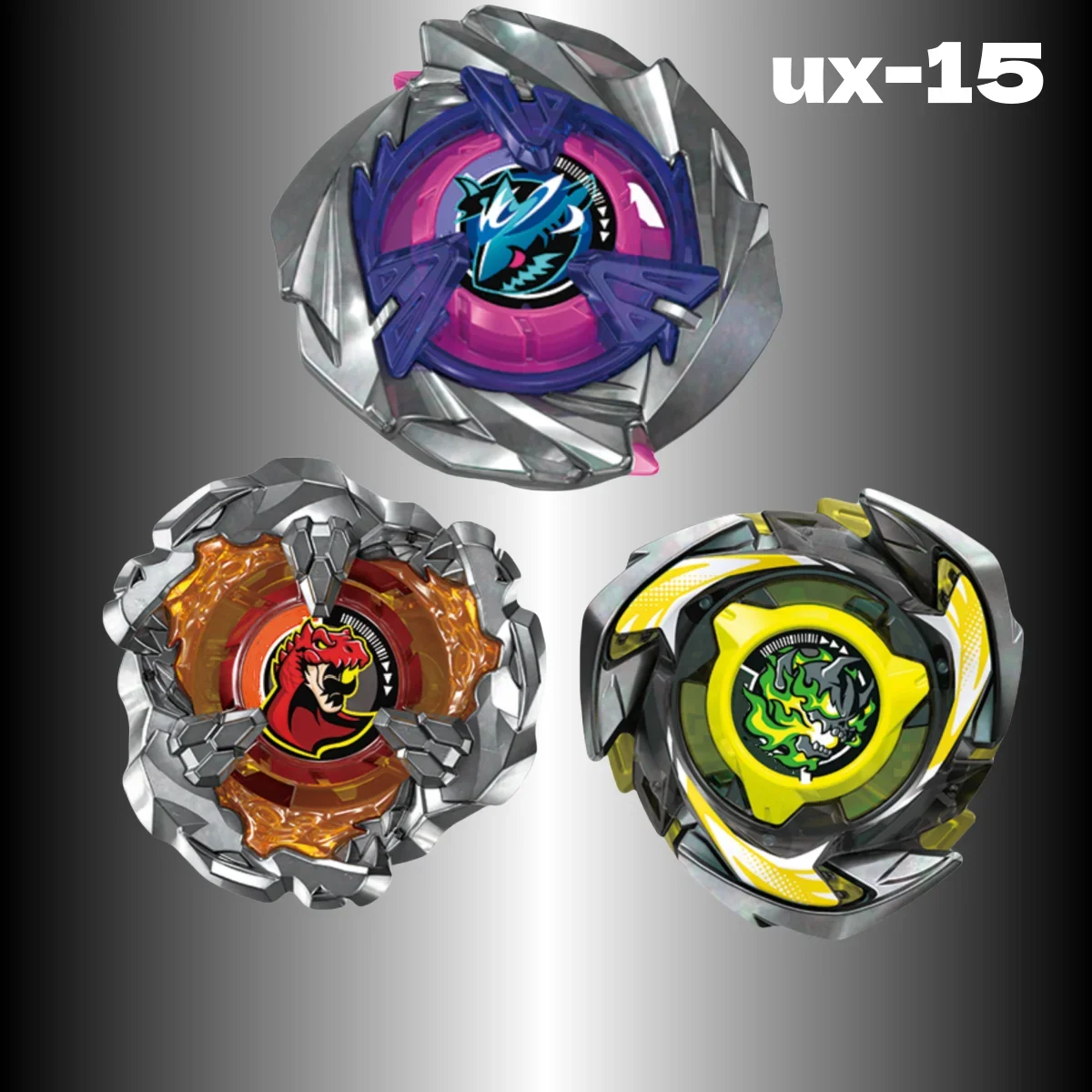 GENUÍNO TAKARA TOMY BEY X UX-15 Battle X Shark Scale Deck LÂMPADA NOVA COM CON CON CONJUNTO DE EMBALAGEM ORIGINAL UX 15