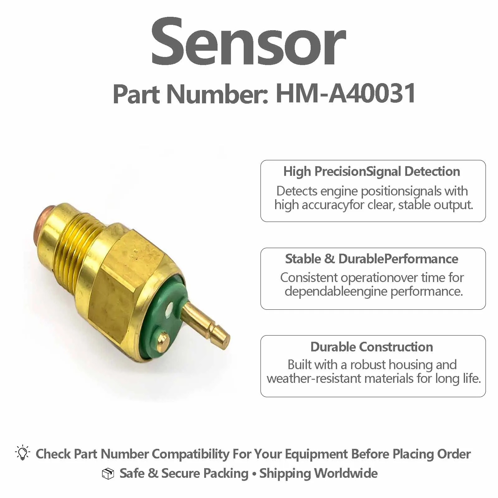 121250-44901 Water Temperature Sensor For Hyundai R210-5 Excavators