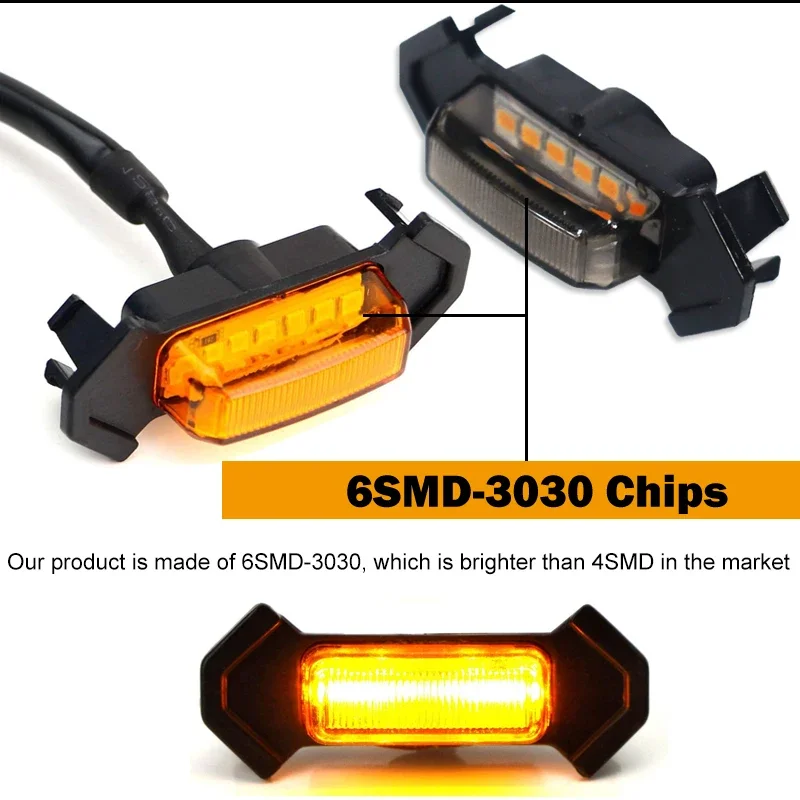 4PCS Raptor Lights Compatible with For Toyota RAV4 LED Grill Lights 2019 2020 2021 2022 Front grille lights Amber Light 12V