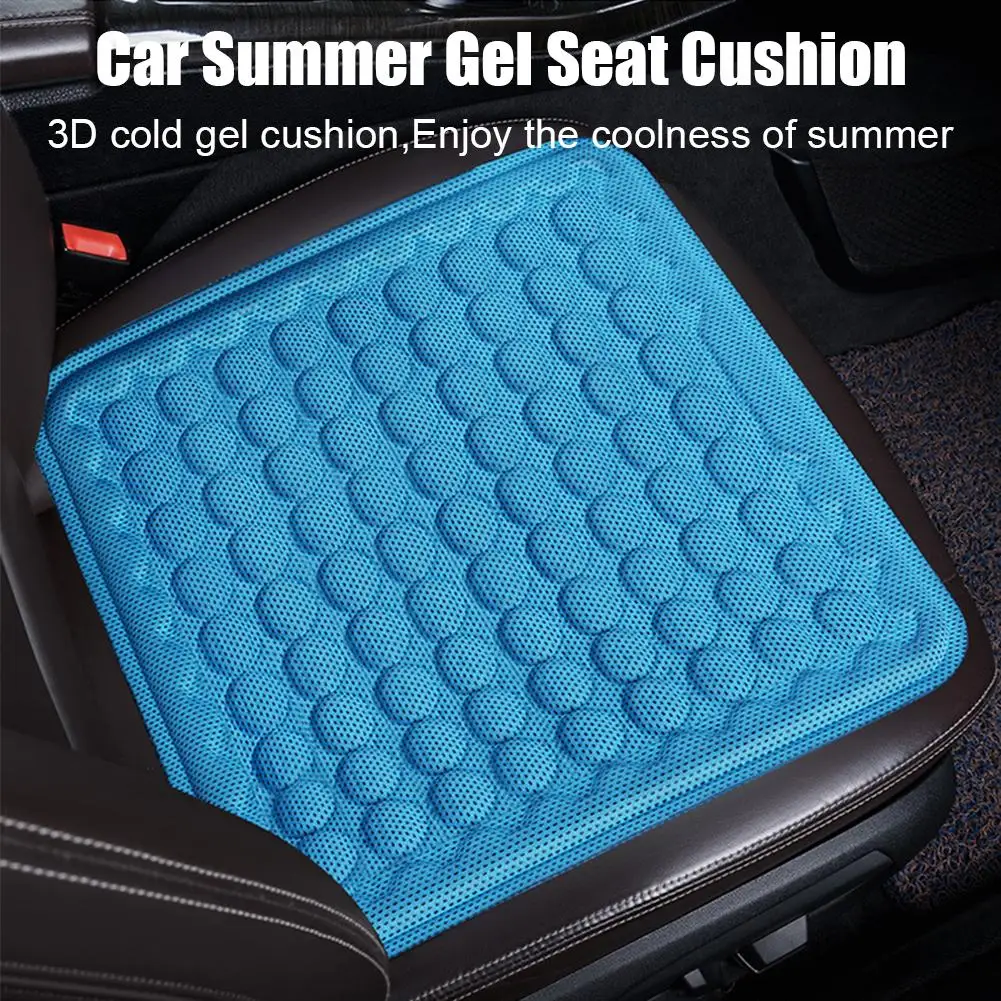 التبريد جل وسادة مقعد الصيف التبريد مقعد يغطي للسيارة عدم الانزلاق وسادة للمقعد العالمي لمحرك طويل تخفيف الضغط 3 Co Z3X6