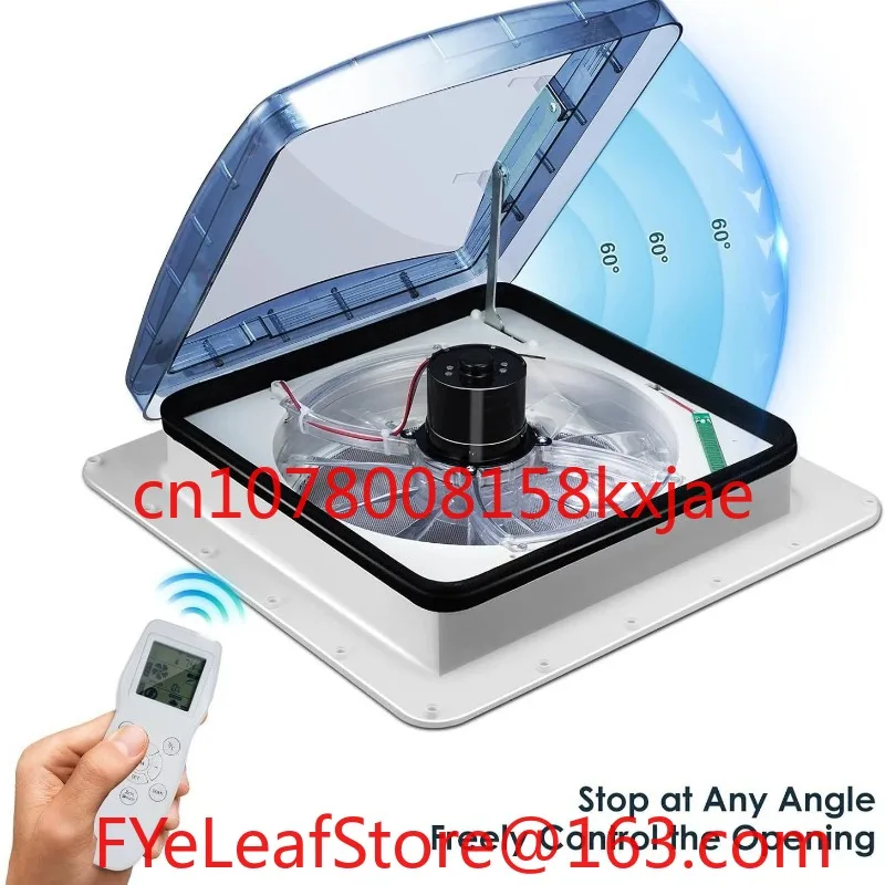 14-Inch RV Roof Vents RV Room with Fan Exhaust Hood