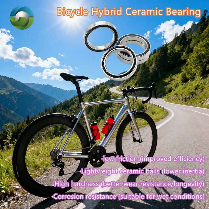 6800RS Hybrid Ceramic Bearing 10x19x5 mm（1/2/4/6/8/10PCS）ABEC-9 Bicycle Hub Front Rear Hubs Wheel Si3N4 6800 2RS Ball Bearing