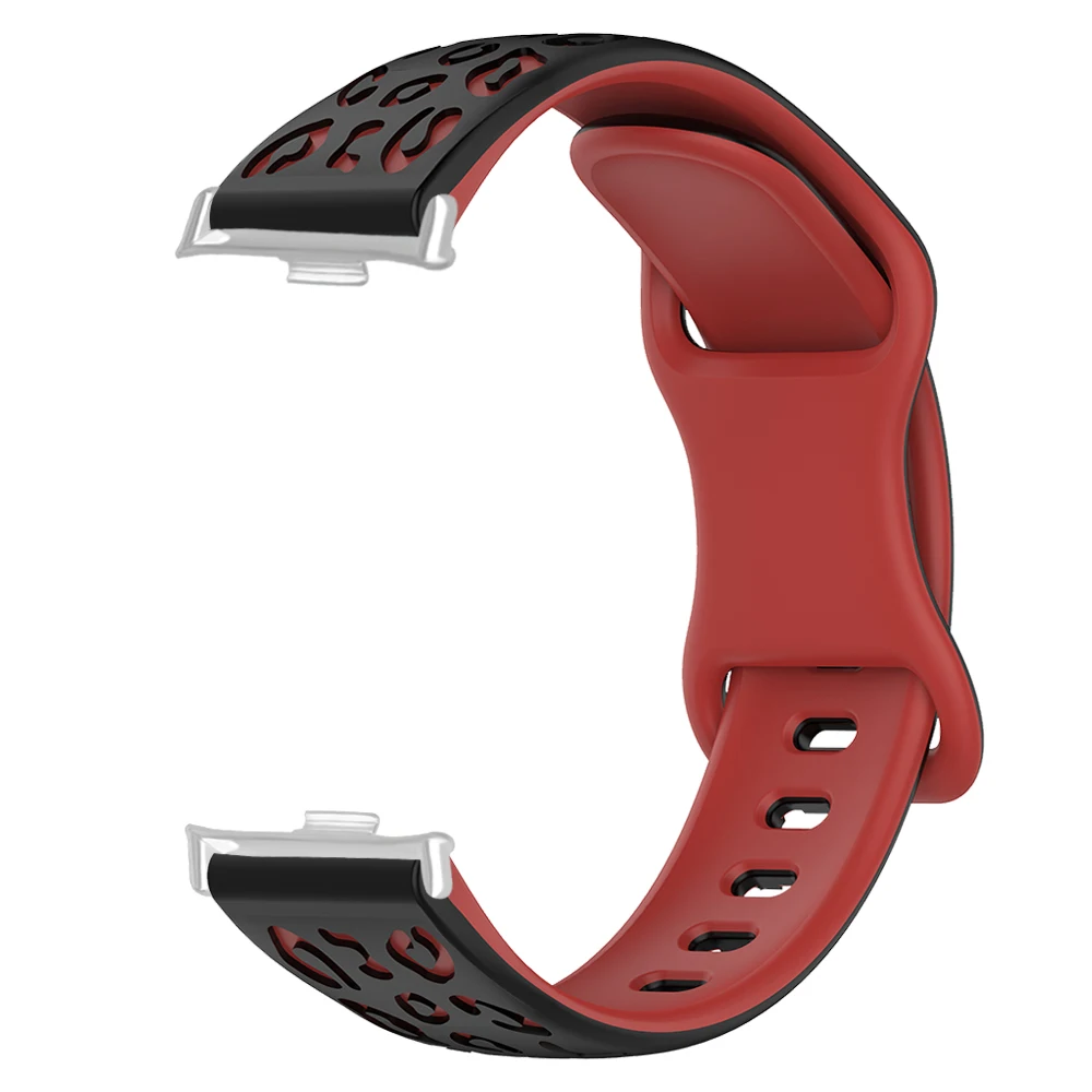 

Silicone Wristband For Xiaomi Band 8Pro/9Pro/Redmi Band 4 Leopard Print Quick Release Sweatproof Adjustable Smart Watch Strap