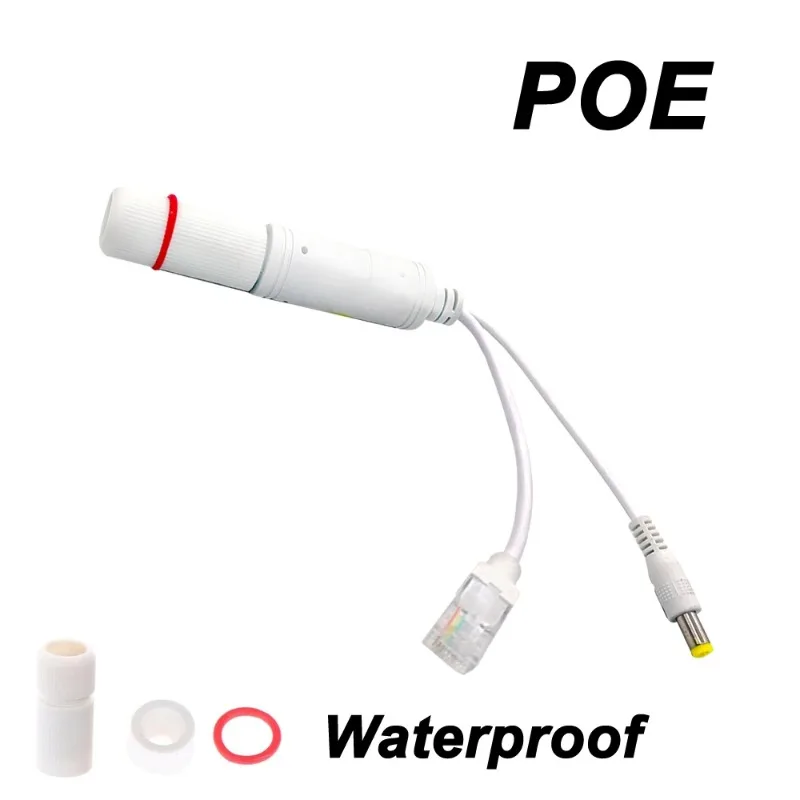 

2pcs POE Spliter 48V to 12V Waterprrof Video And Power Adapter Cable Supply Module Injector Extender for IP Camera Splitter Net