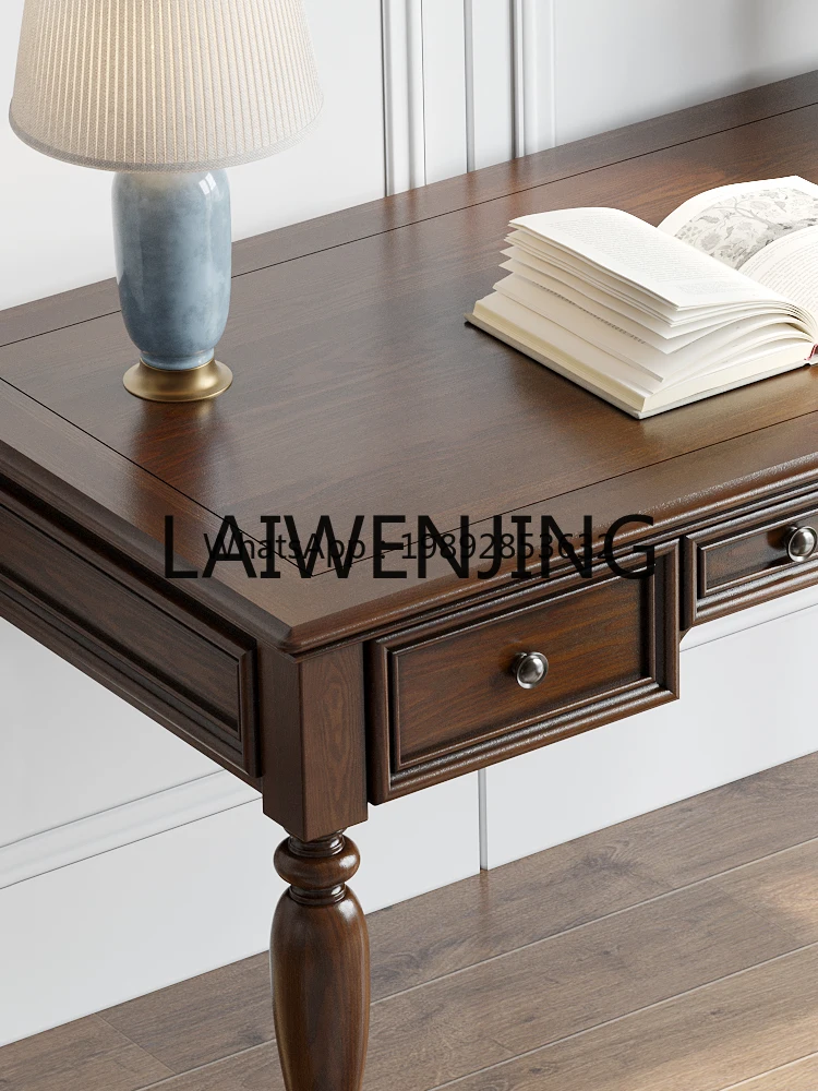 7BGZ American-Style Solid Wood Desk Calligraphy Bookstand Desk Furniture