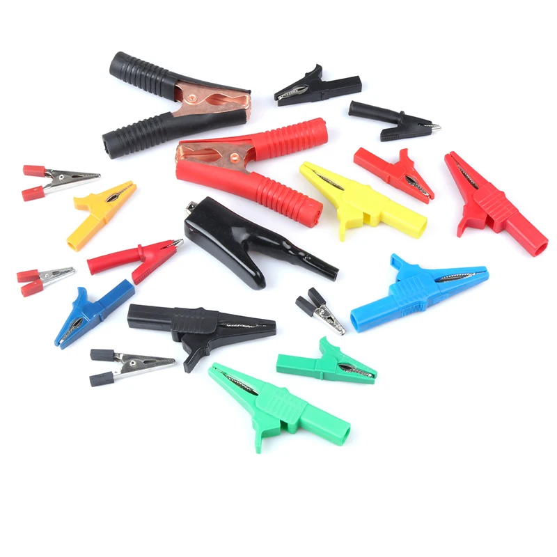 1 PCS Crocodile clip sheath car battery clip power clip to pick up a electric test clips large medium small test