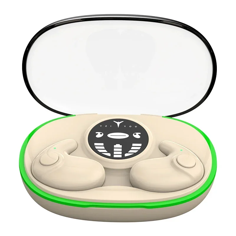 Unsichtbare Schlaf-Ohrhörer, Mini-Versteckte Kopfhörer, In-Ear, IPX5 Wasserdicht, Kabellose Bluetooth-Ohrhörer mit Mikrofon, HIFI-Musik-Headset