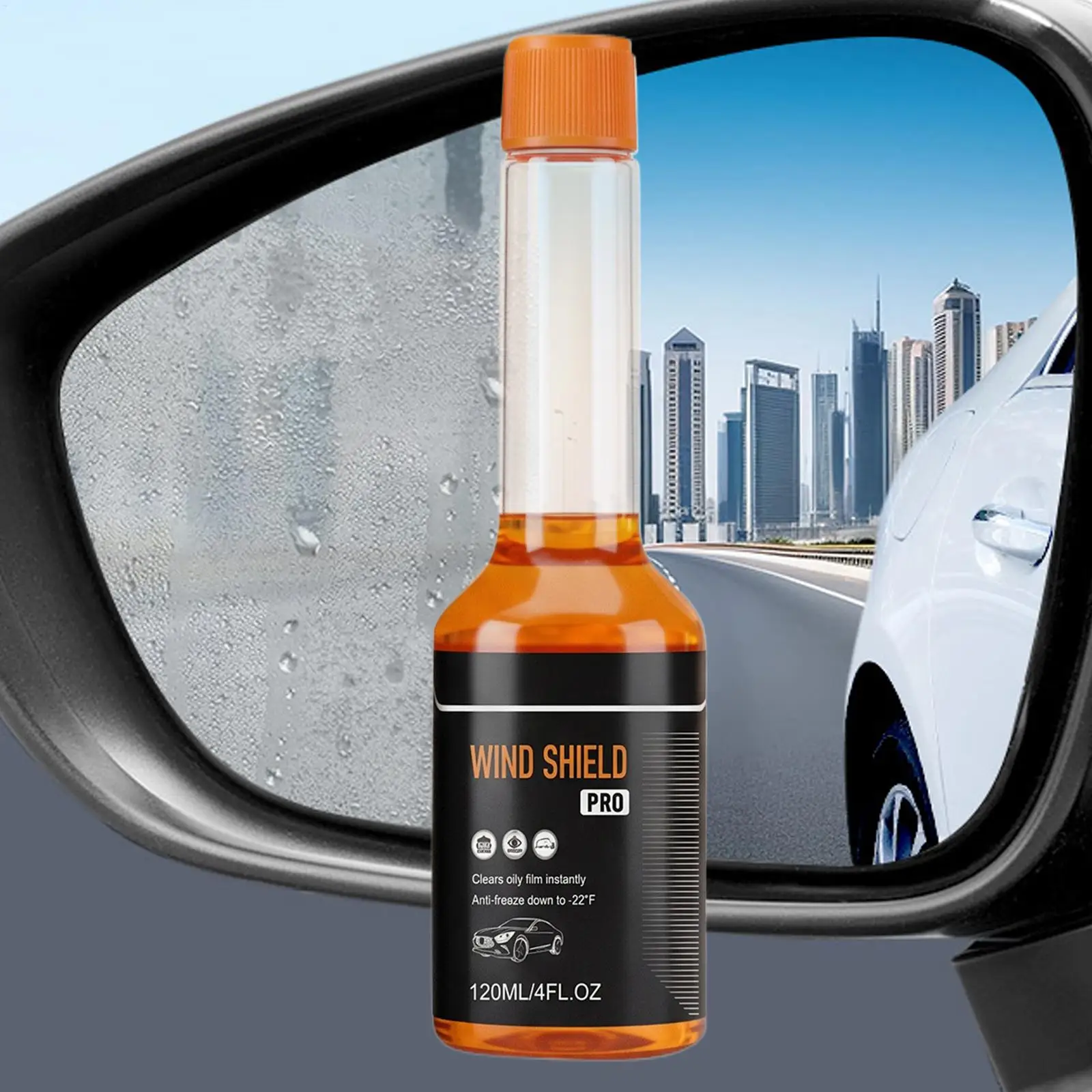 Car Windshield Glass Oil Film Remover 120ml Universal Polish Glass Cleaner for Window Degreaser Auto Dirt Removal Tool