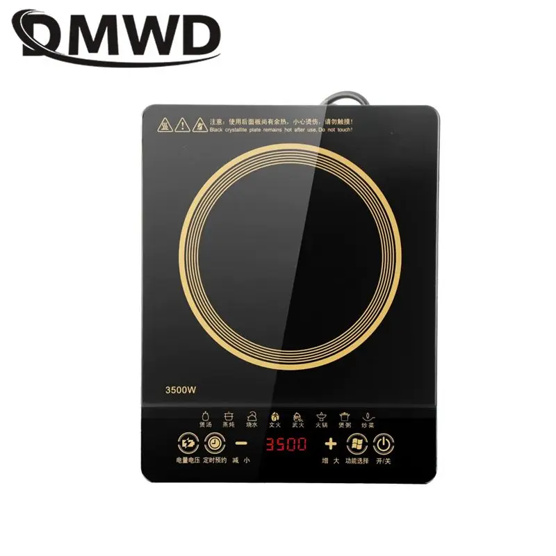 3.5KW Induction cooker Firepower control Fast heating Electric Stove Waterproof Cooktops Water Boiler Hotpot soup Stew furnance