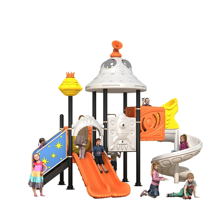 Children Amusement Set Plastic Slide Park Kids Play Area Children Outdoor Playground Equipment