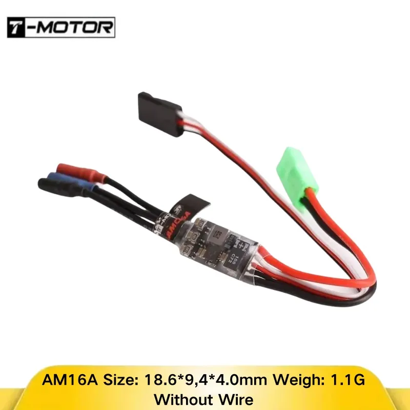 

1-2S ESC для самолета F3P: T-Motor AM06A 6A BLHeli_S, сверхлегкий бесщеточный регулятор скорости для радиоуправляемых самолетов в помещении