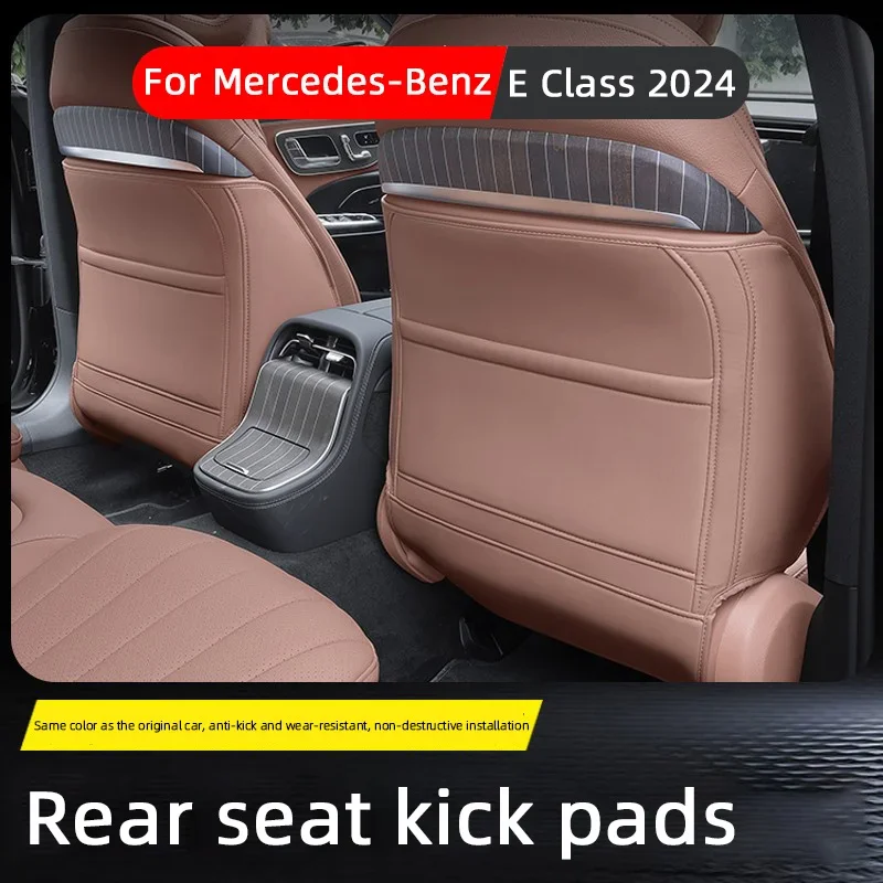 

For Mercedes Benz E Class W214 2024,Car Back Row Rear Seat Anti Kick Mat Waterproof Stain Scratch Protective Pad Cover Accessory