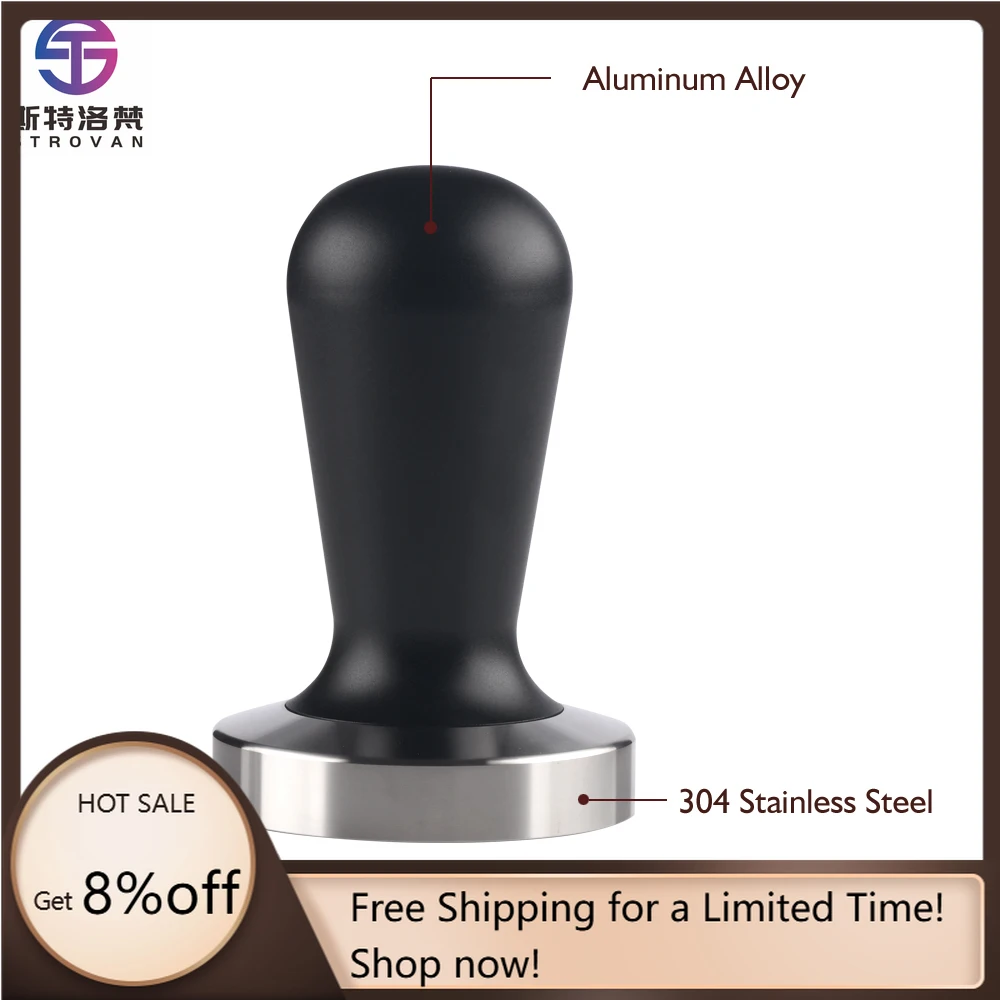 

STLF WJW 304 Stainless Steel Coffee Tool Coffee Tampers Portafilter Coffee Espresso Tamper Free Custom Logo