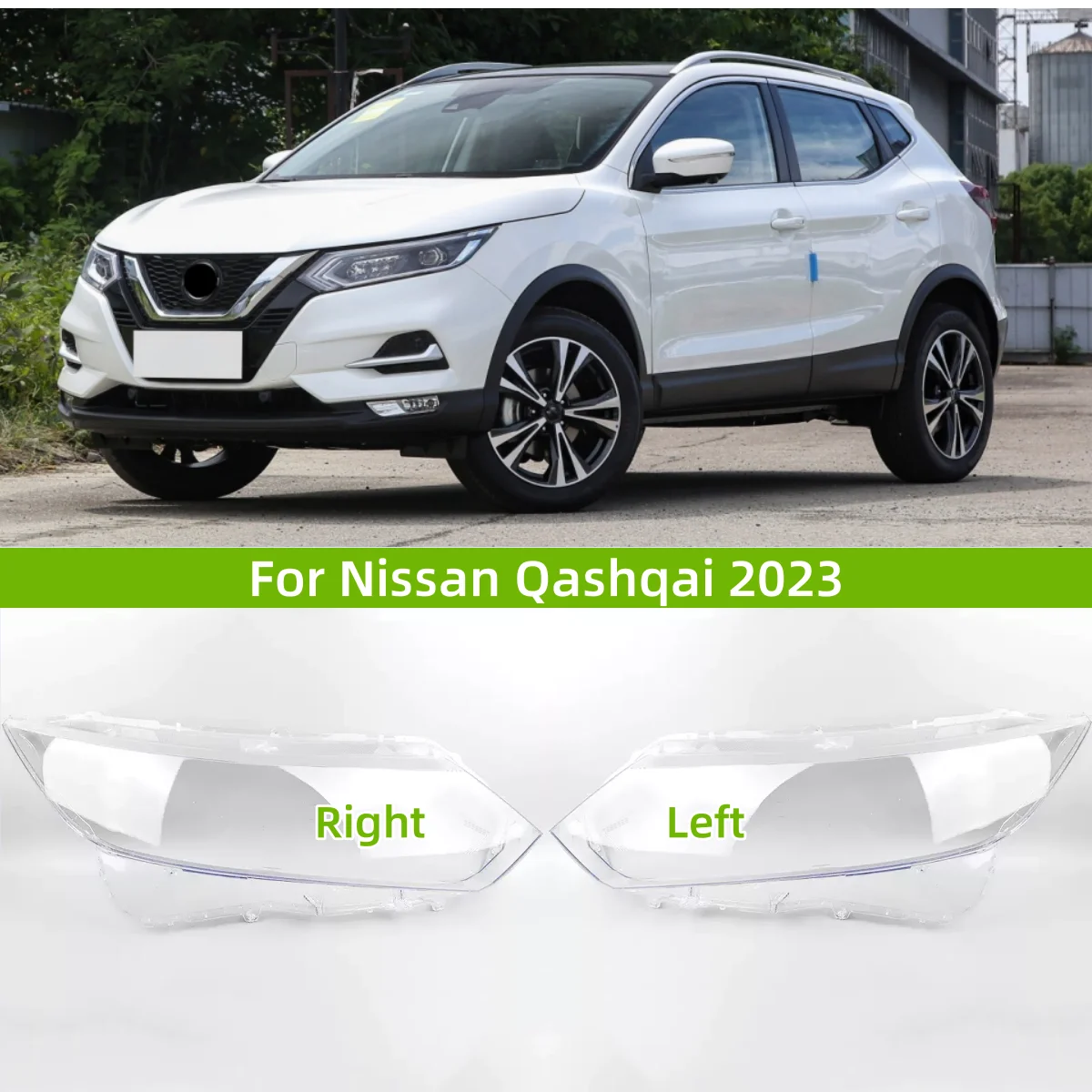 

For Nissan Qashqai 2023 Accessories Headlights Lamp Glass It has good transparency and light transmission