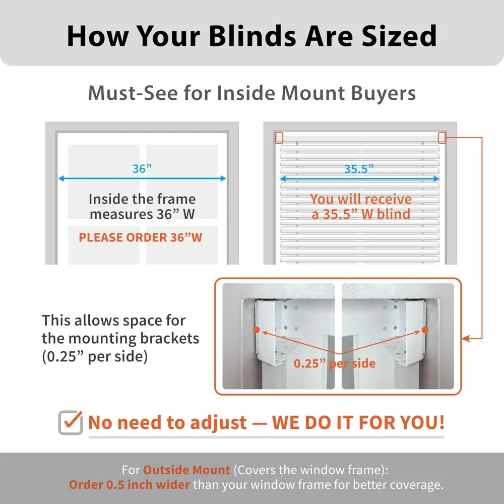 ستائر خشبية صناعية لاسلكية مقاس 2 بوصة، 20.75 بوصة عرض × 64 بوصة ارتفاع، أبيض - سهل التعديل وآمن للأطفال #3